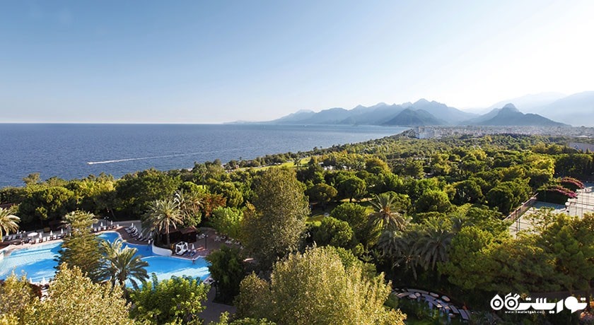 چشم انداز زیبای فضای سبز هتل